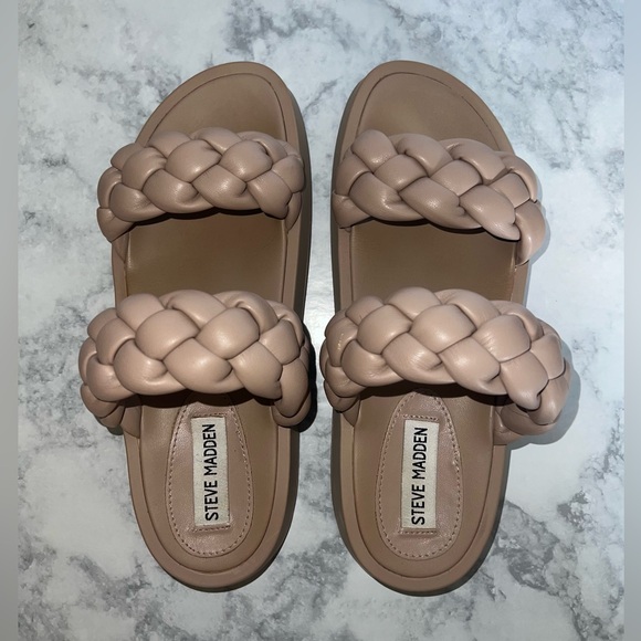 Steve Madden Women's Hillary Sandal, Taupe, 8 - Picture 3 of 7